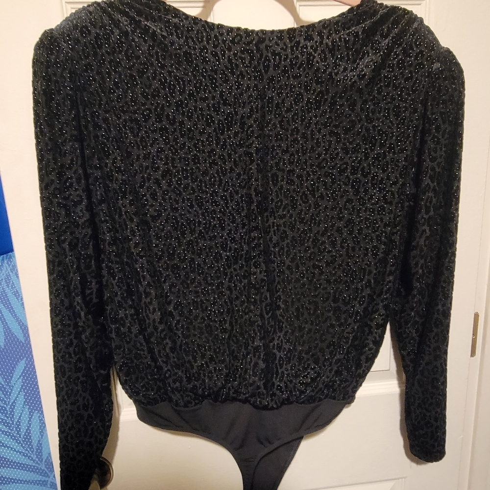 Express Cheetah Bodysuit size large - Picture 6 of 7
